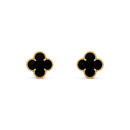 Clover Leaf Earring,925 Silver, 18k Gold Plated