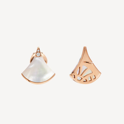 Divas'Dream Earring,18k Gold Plated,Mother of Pearl