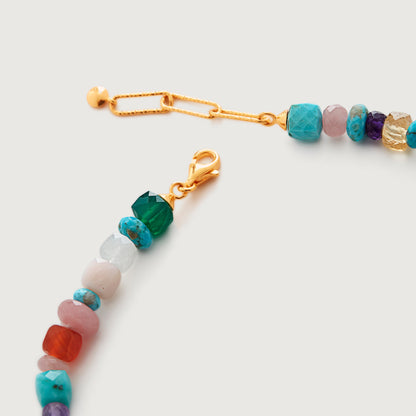 Clytia Love Natural Gemstone Beaded Necklace