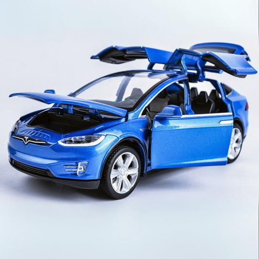 Ventayo – Tesla Model X Pull Back Car Model with Sound and Light Features | 1:32 Scale Toy for 3-6 Year Olds