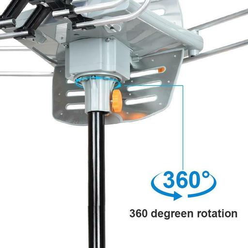 250 Miles HD TV Digital Antenna 360° Rotating