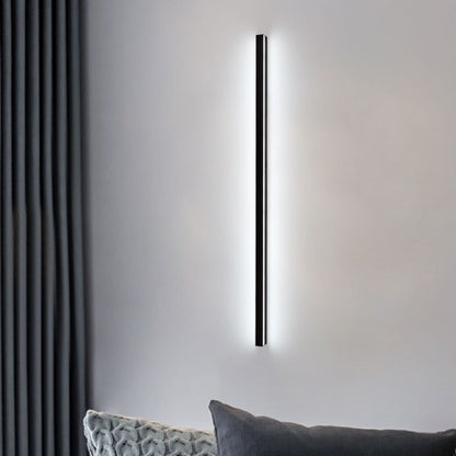 Lámpara de pared lineal minimalista con iluminación ambiental LED