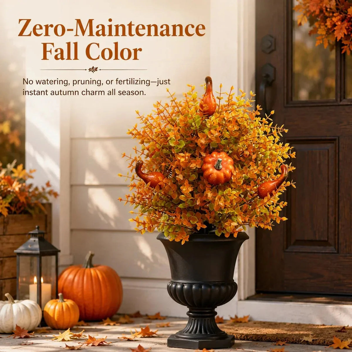 Full Foliage Autumn Pumpkin Garden Stakes – Ventayo