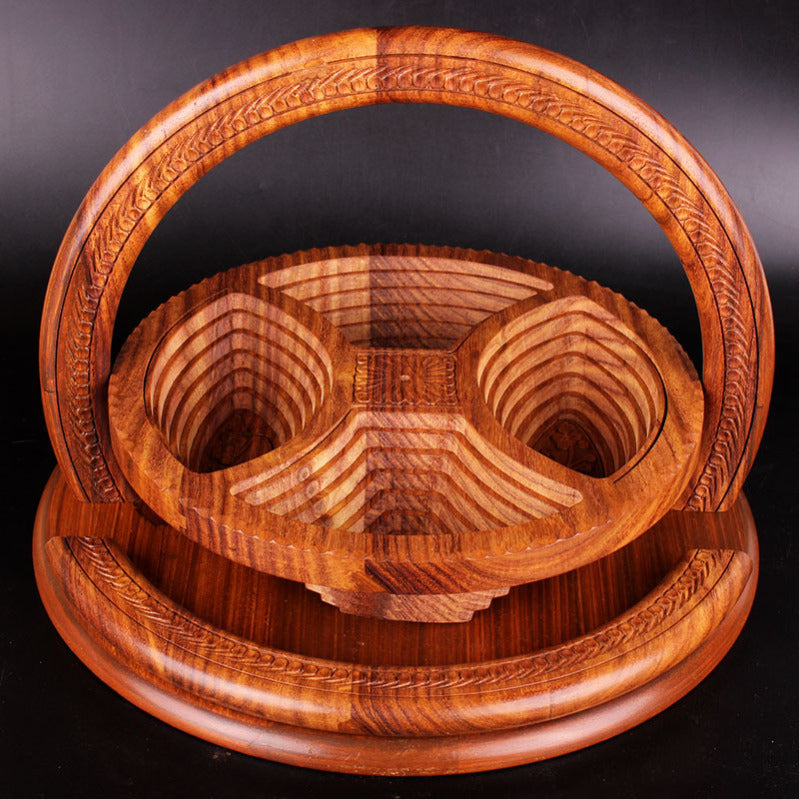 Handmade Timbered Fruit Plate of Artistry