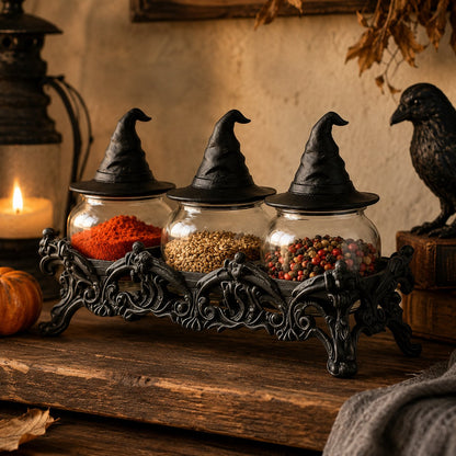 Decorative Witch Hat Seasoning Jars – Ventayo