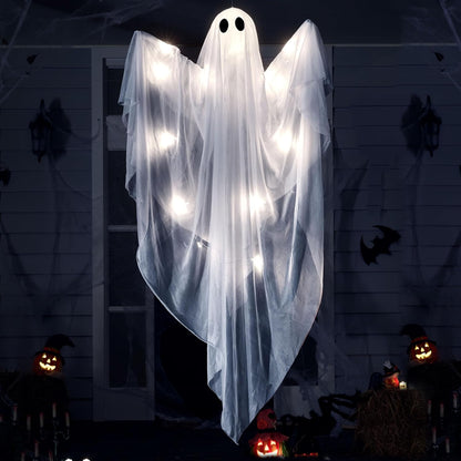 47” Halloween Hanging Light up Ghost with Spooky White LED Light – Ventayo