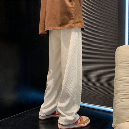 NAKSAN Jacquard Pants – Men’s Cotton-Blend Oversized Fit Jacquard Trousers