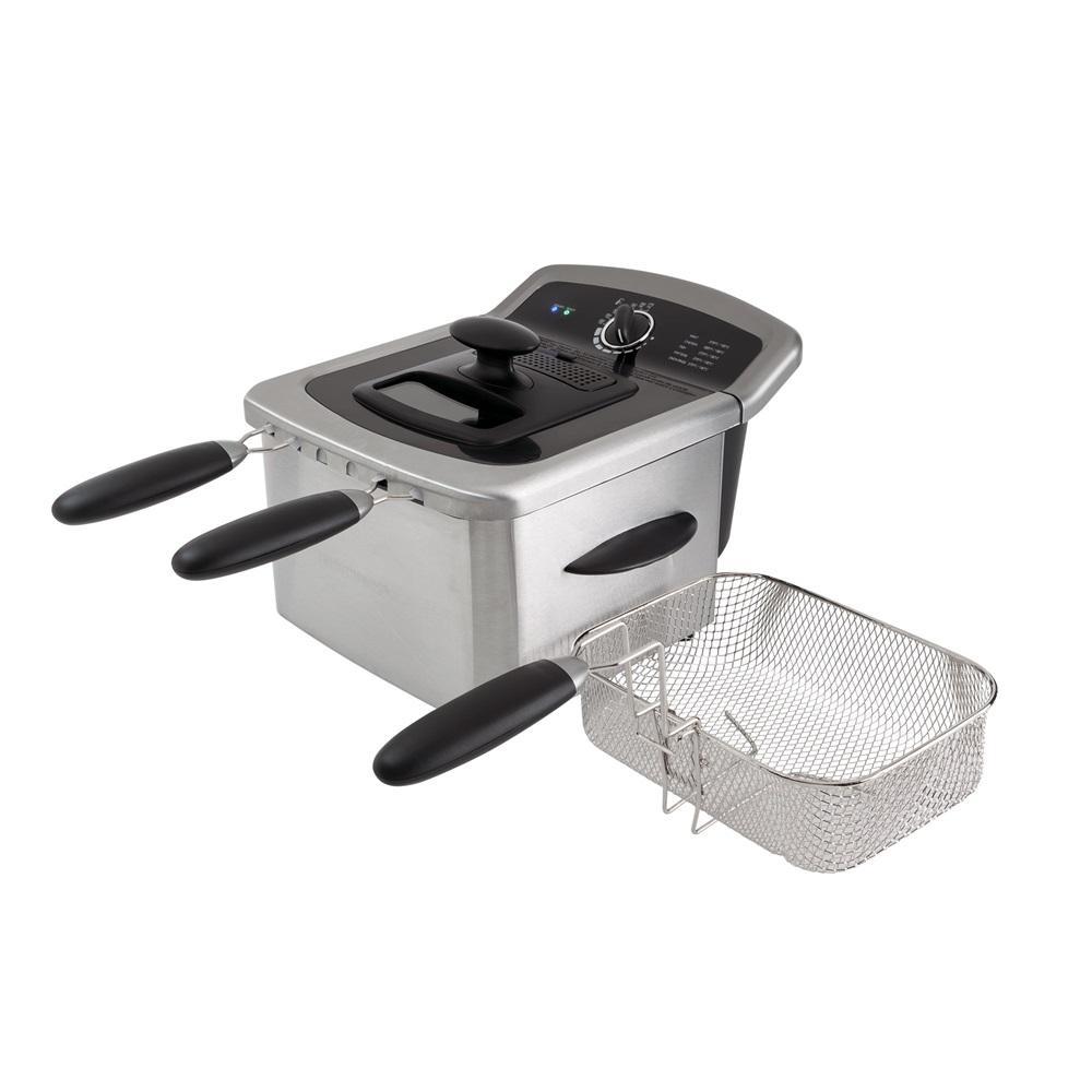 4L Deep Fryer - Electric Fryer - Stainless Steel Electric Deep Fryer - Deep Fat Fryer - Home Fryer - Countertop Deep Fryer - Small Deep Fryer