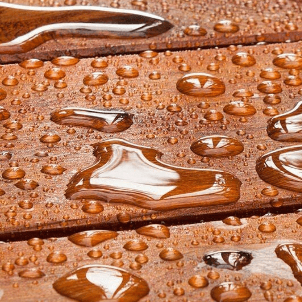 Premium hjørnebenk i teak til dusj