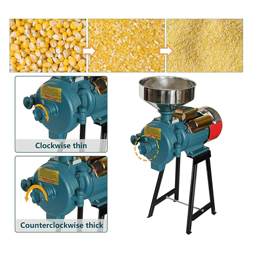 3000W Commercial Electric Corn Wheat Grain Mill Grinder