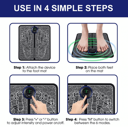 EMS Acupoints Stimulator Massage Foot Mat: Ultimate Relaxation & Pain Relief