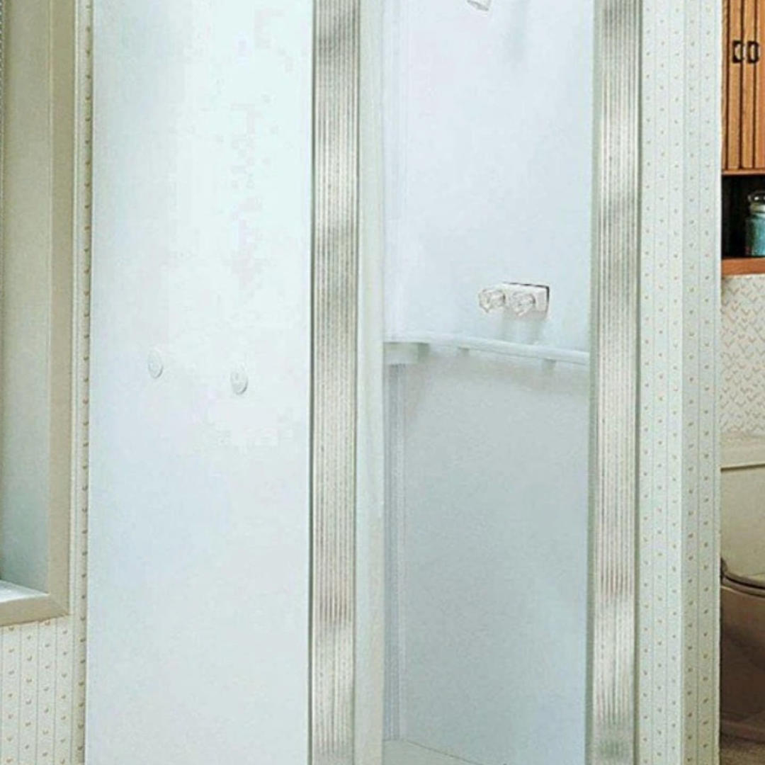 32 in x 32 in Portable Compact Mobile Home Stand Up Shower Stall Kit