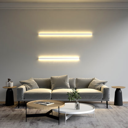 Lámpara de pared lineal minimalista con iluminación ambiental LED