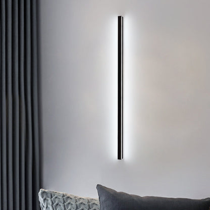 Lámpara de pared lineal minimalista con iluminación ambiental LED