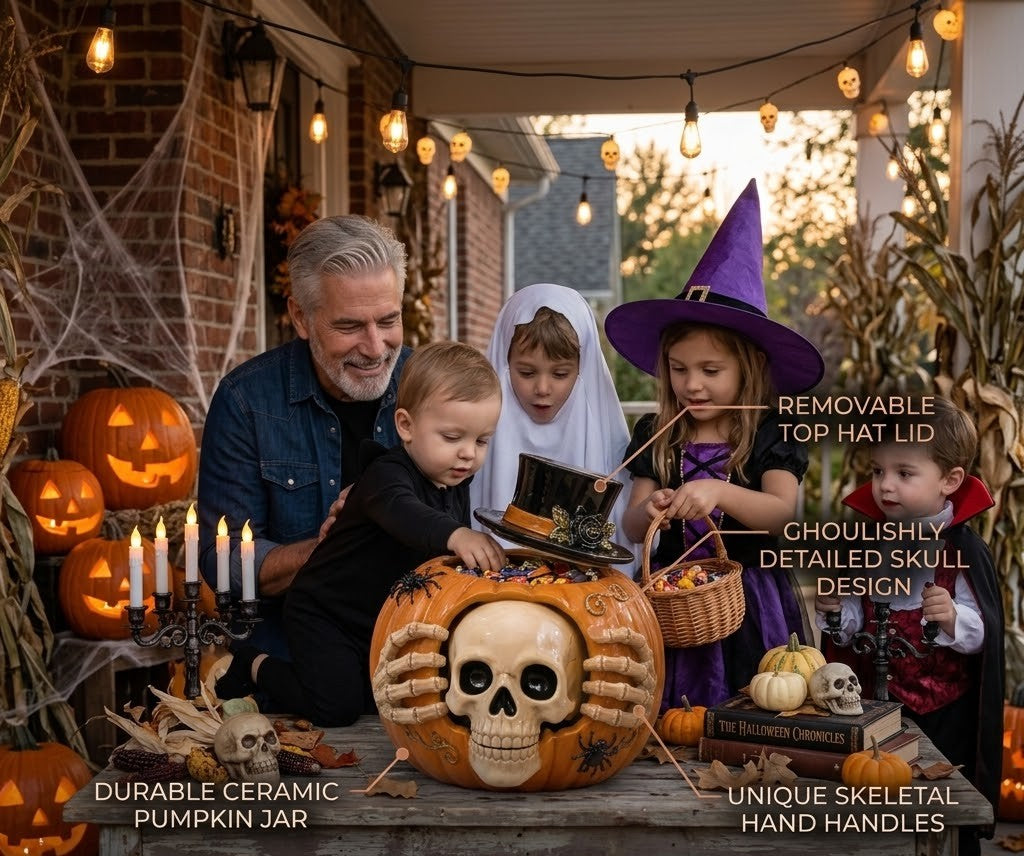 SpookyVault – Pumpkin Candy Storage Jar