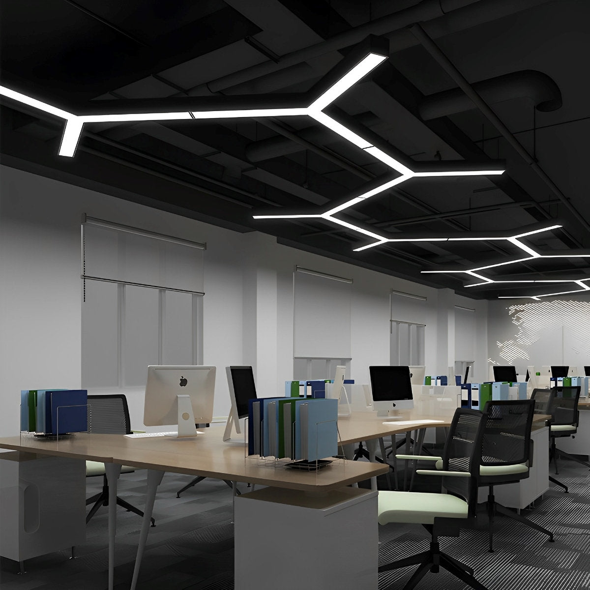 Grandview Modern Geometric DIY Office Chandelier LED Hanging
