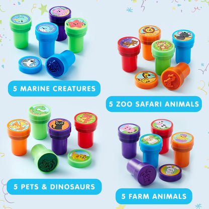 50Pcs Assorted Stamps for Kids Self-Ink Stamps with 50 Designs – Ventayo