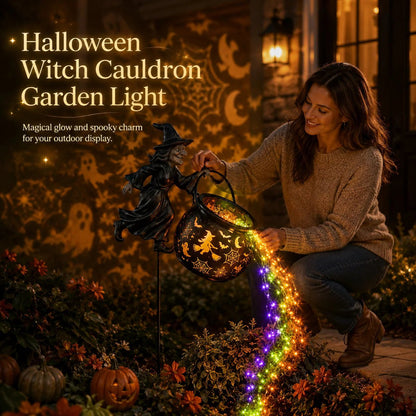 ShadowGlow – Halloween Witch Garden Light