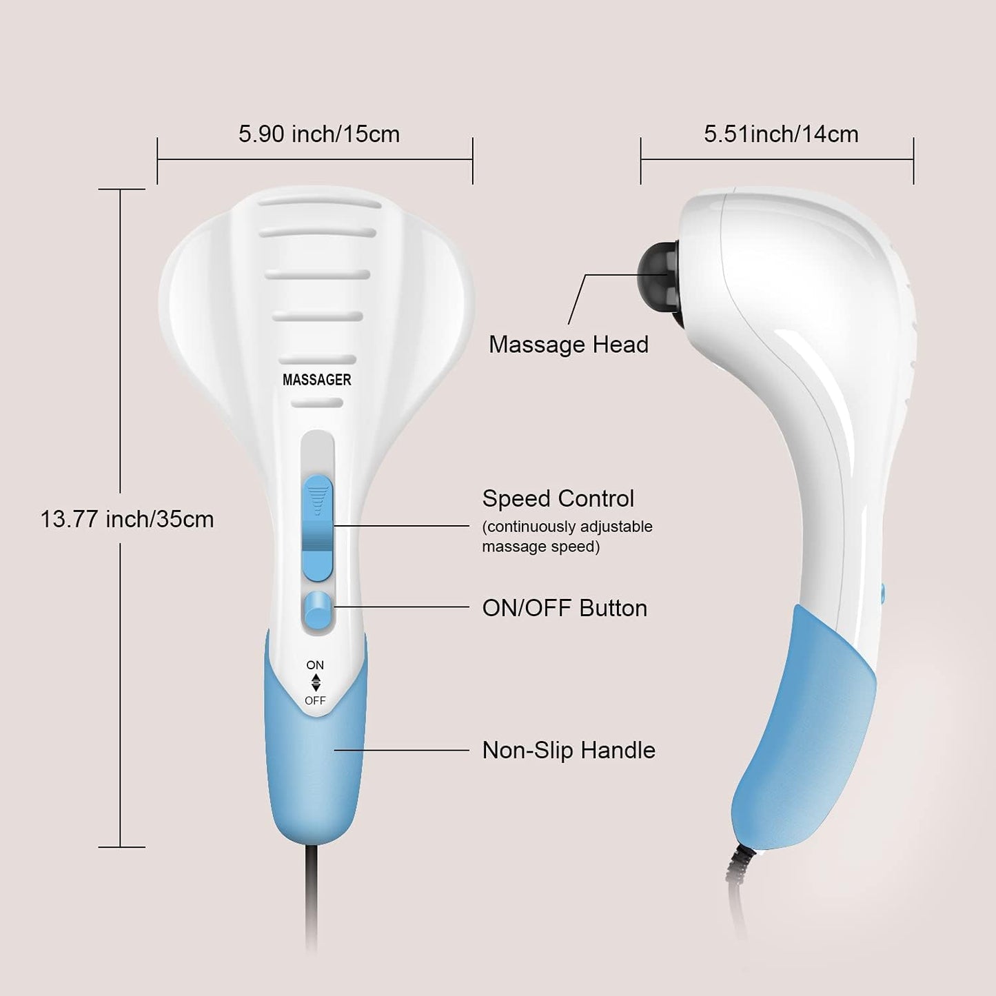 Electric Handheld full-body massager