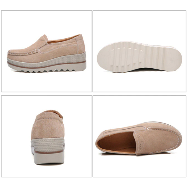 Wide Feet Orthopedic Suede Leather Shoes for Women