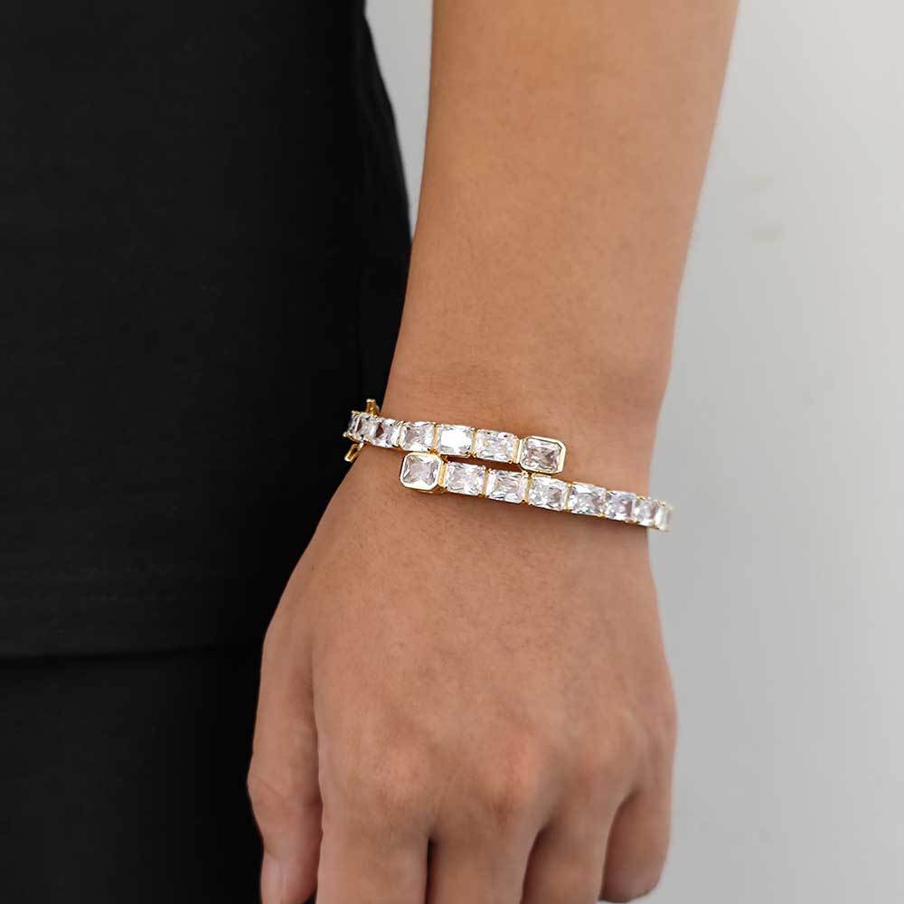 Baguette Zircon Bangle