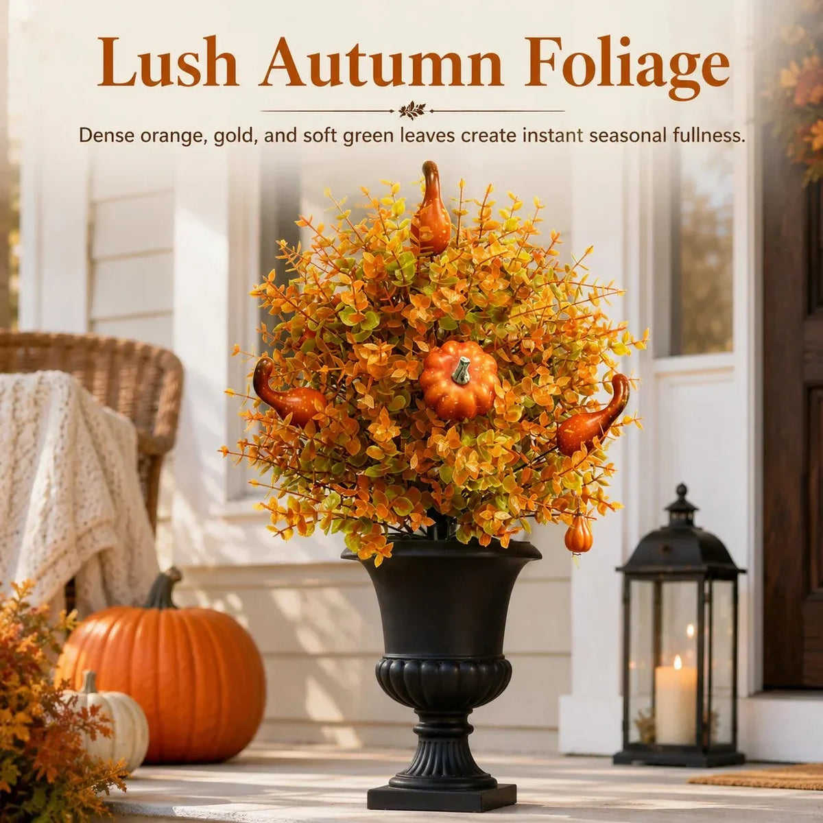 Full Foliage Autumn Pumpkin Garden Stakes – Ventayo