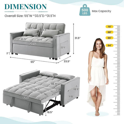 Pull-Out Sleeper Sofa Bed