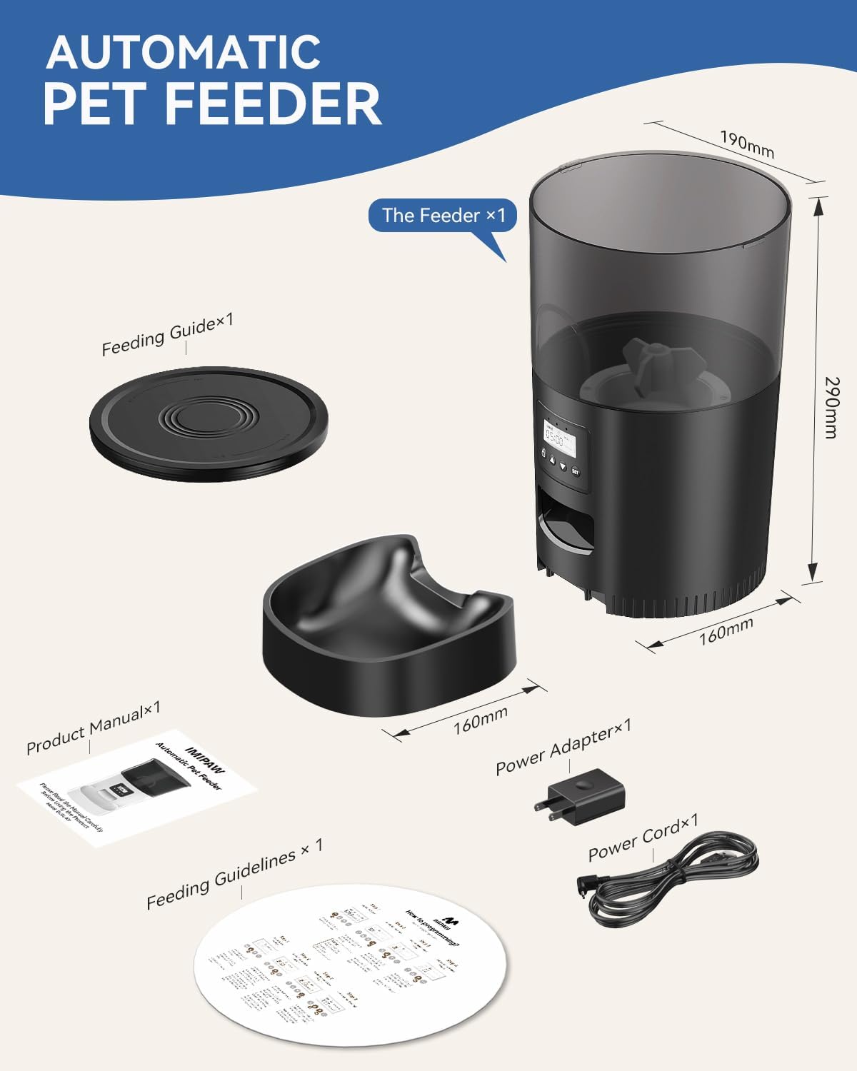 Automatic Cat Food Feeder With Timer