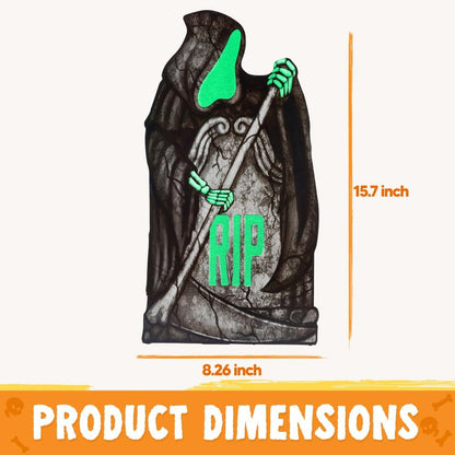 16in Halloween Graveyard Tombstones Fluorescent, 6 Pcs – Ventayo