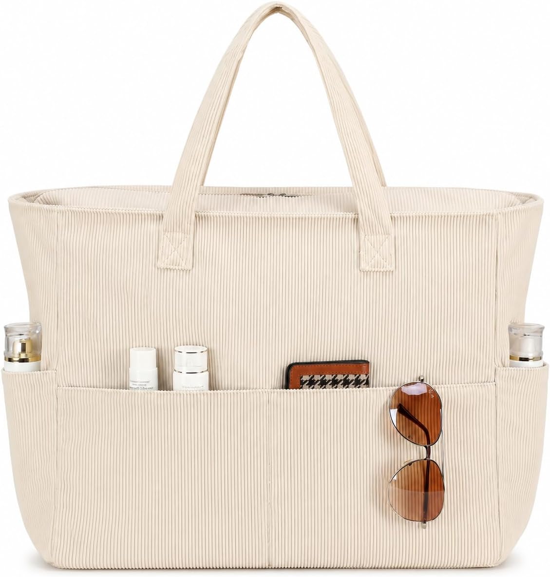 Ventayo – Coastal Collection | Large Waterproof Beach Tote Bag with Zipper & Wet Pocket | Versatile for Travel, Gym, and Grocery