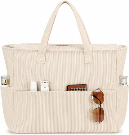 Ventayo – Coastal Collection | Large Waterproof Beach Tote Bag with Zipper & Wet Pocket | Versatile for Travel, Gym, and Grocery