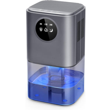 Portable Dehumidifier for Bedroom/Bathroom – Quiet Damp Air Moisture Remover