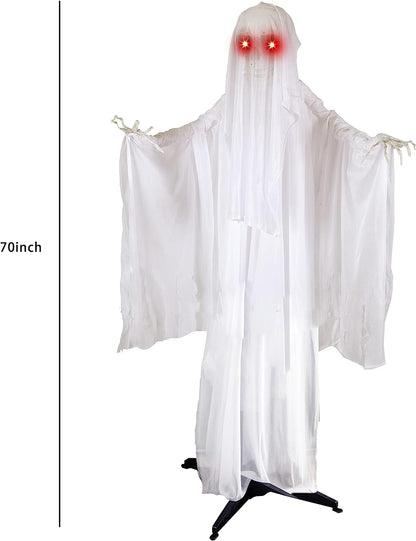 68in Standing Animated Ghost with Skeleton Hands – Ventayo