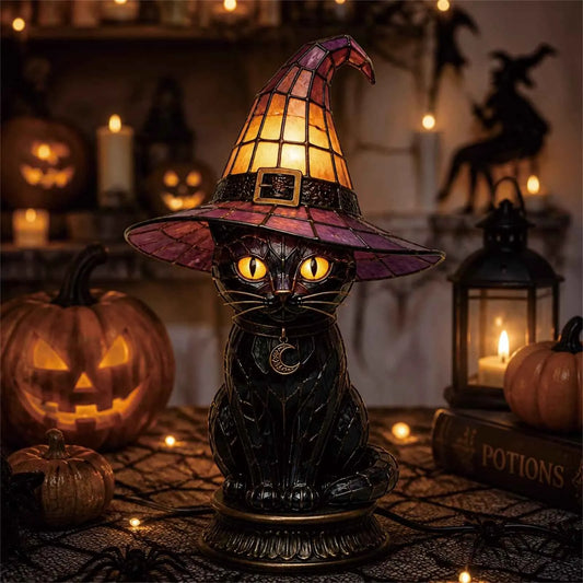 Ventayo – Vintage Tiffany Style Cat Night Lamp