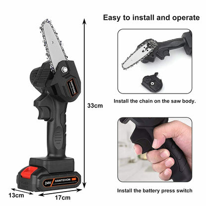 Upgraded 24V Mini Chainsaw