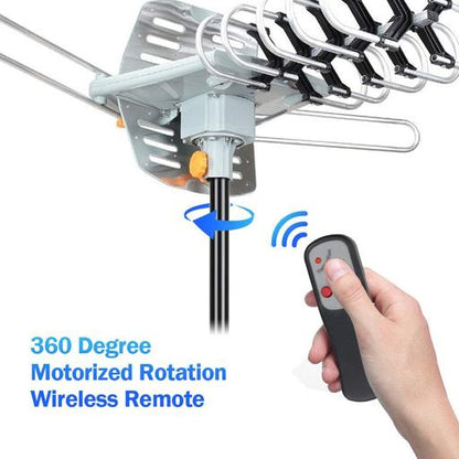 250 Miles HD TV Digital Antenna 360° Rotating