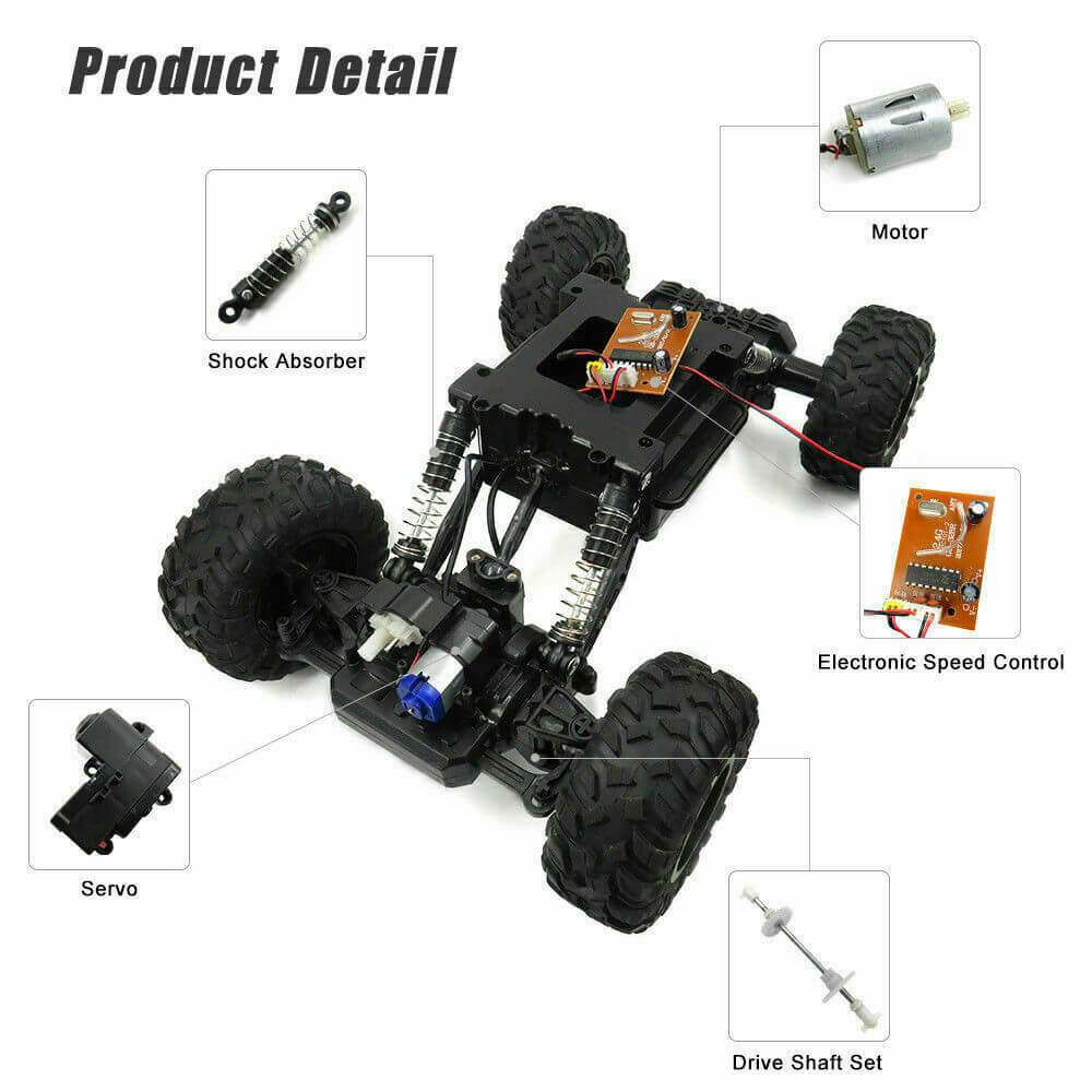 RC Unzerstörbares 4x4 Auto - Geländegängig