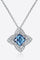 Blossom Spark 1 Carat Moissanite Floral Pendant Necklace