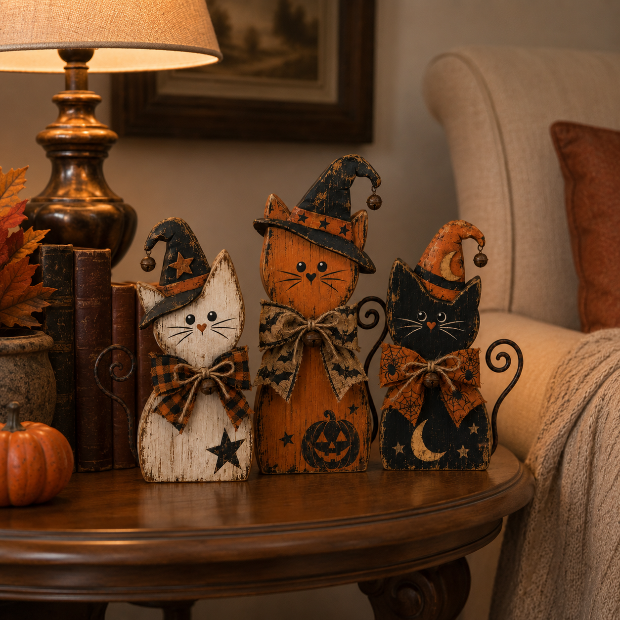 SpookyNest – Retro Halloween Tabletop Decor Collection