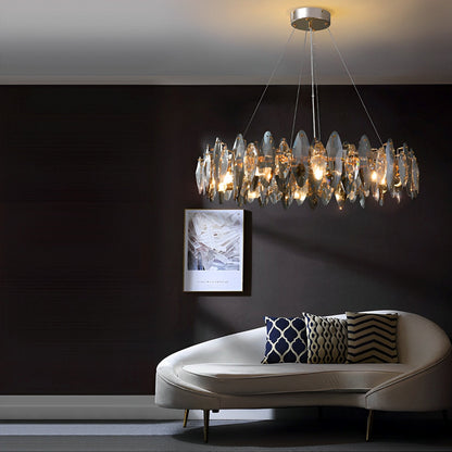 Lúxus LED lýsing Kristal ljóskrona