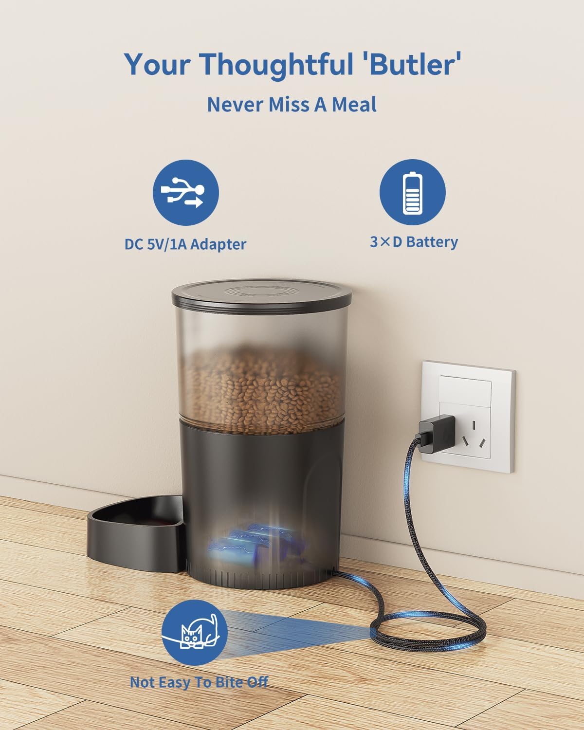Automatic Cat Food Feeder With Timer