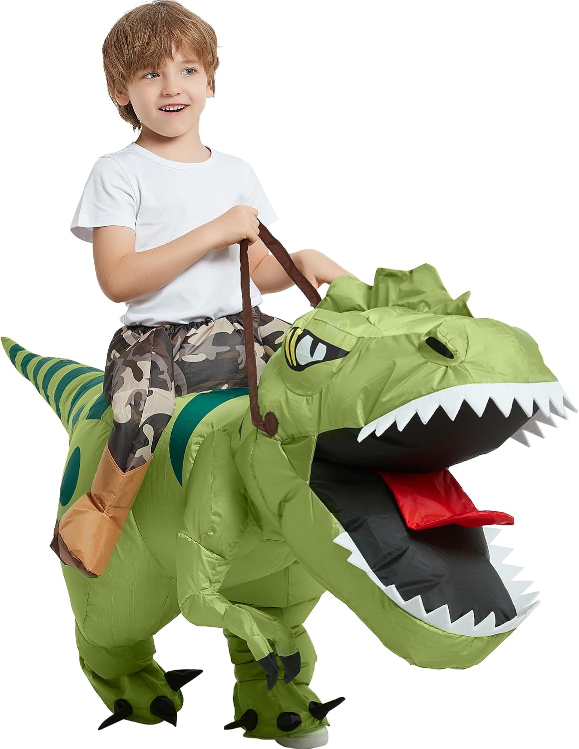 Ventayo – Inflatable T-Rex Costume for Kids with Easy Inflate Design | Fun Halloween Adventure