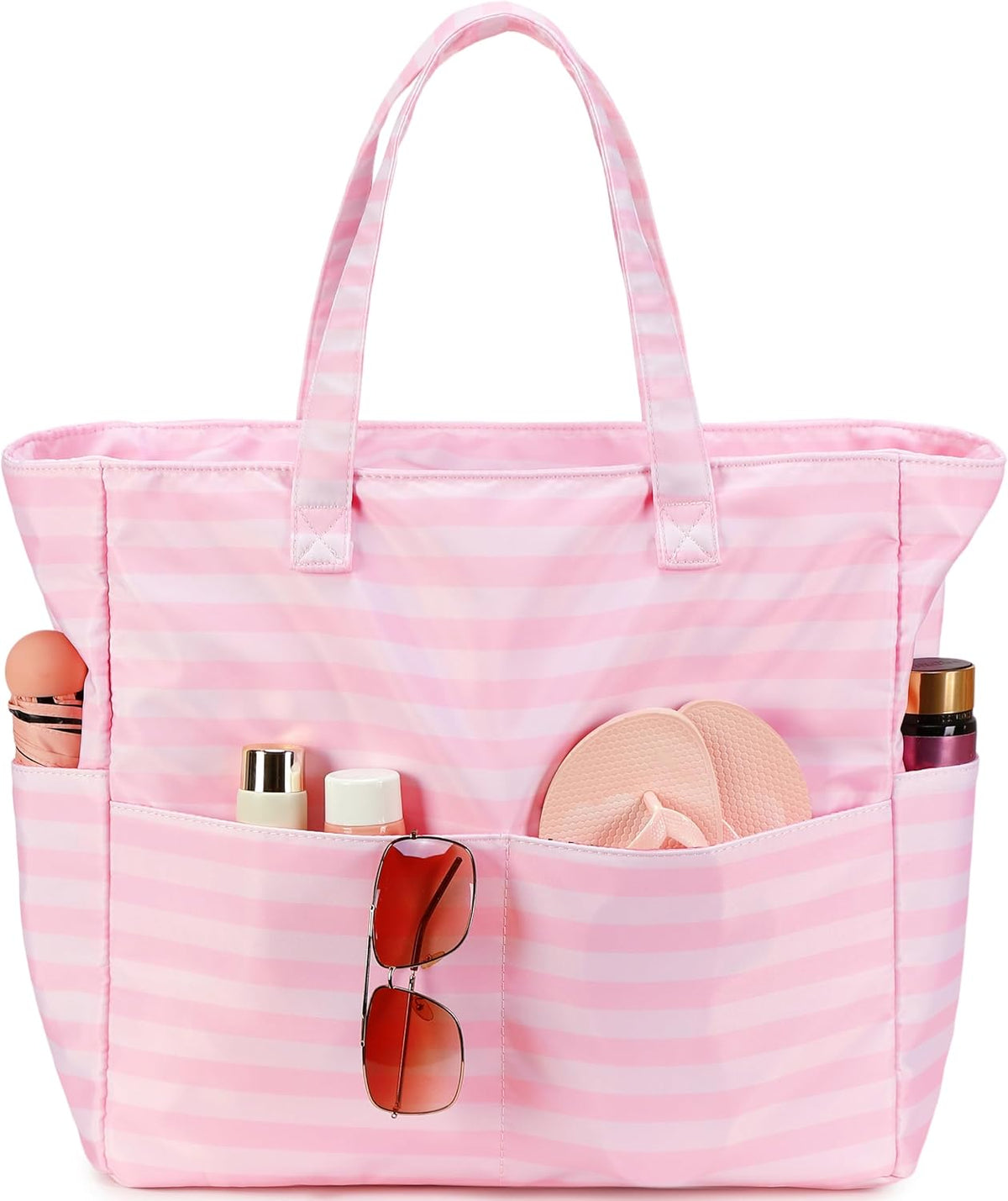 Ventayo – Coastal Collection | Large Waterproof Beach Tote Bag with Zipper & Wet Pocket | Versatile for Travel, Gym, and Grocery