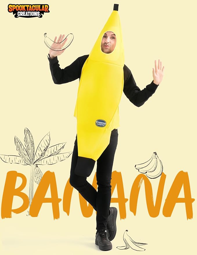 Adult Deluxe Banana Costume Set - Halloween Dress-Up & Cosplay – Ventayo