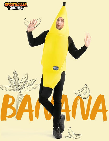 Adult Deluxe Banana Costume Set - Halloween Dress-Up & Cosplay – Ventayo