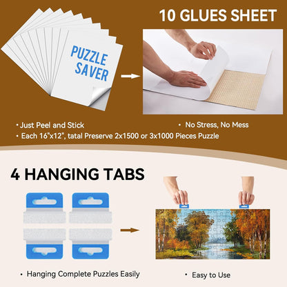 Puzzle Table with Drawers – Storage Tabletop for Jigsaw Enthusiasts