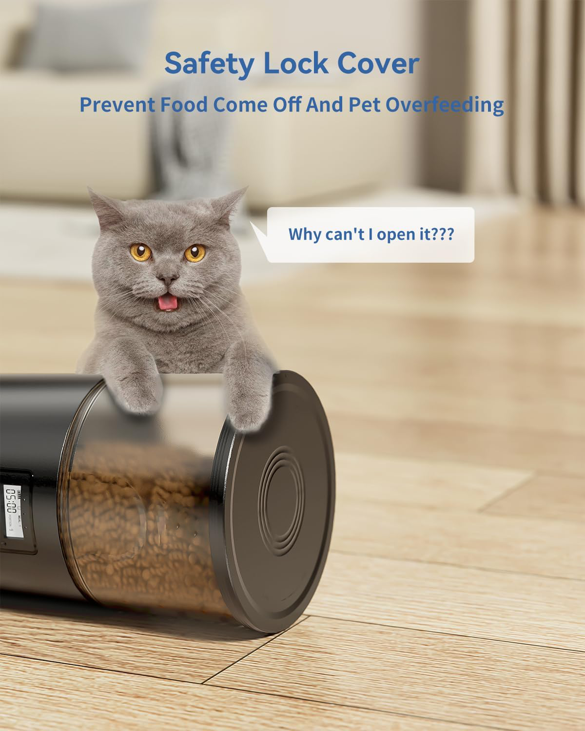 Automatic Cat Food Feeder With Timer