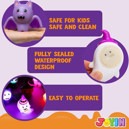 Halloween Light-up Bath Toys, 6 Pcs – Ventayo