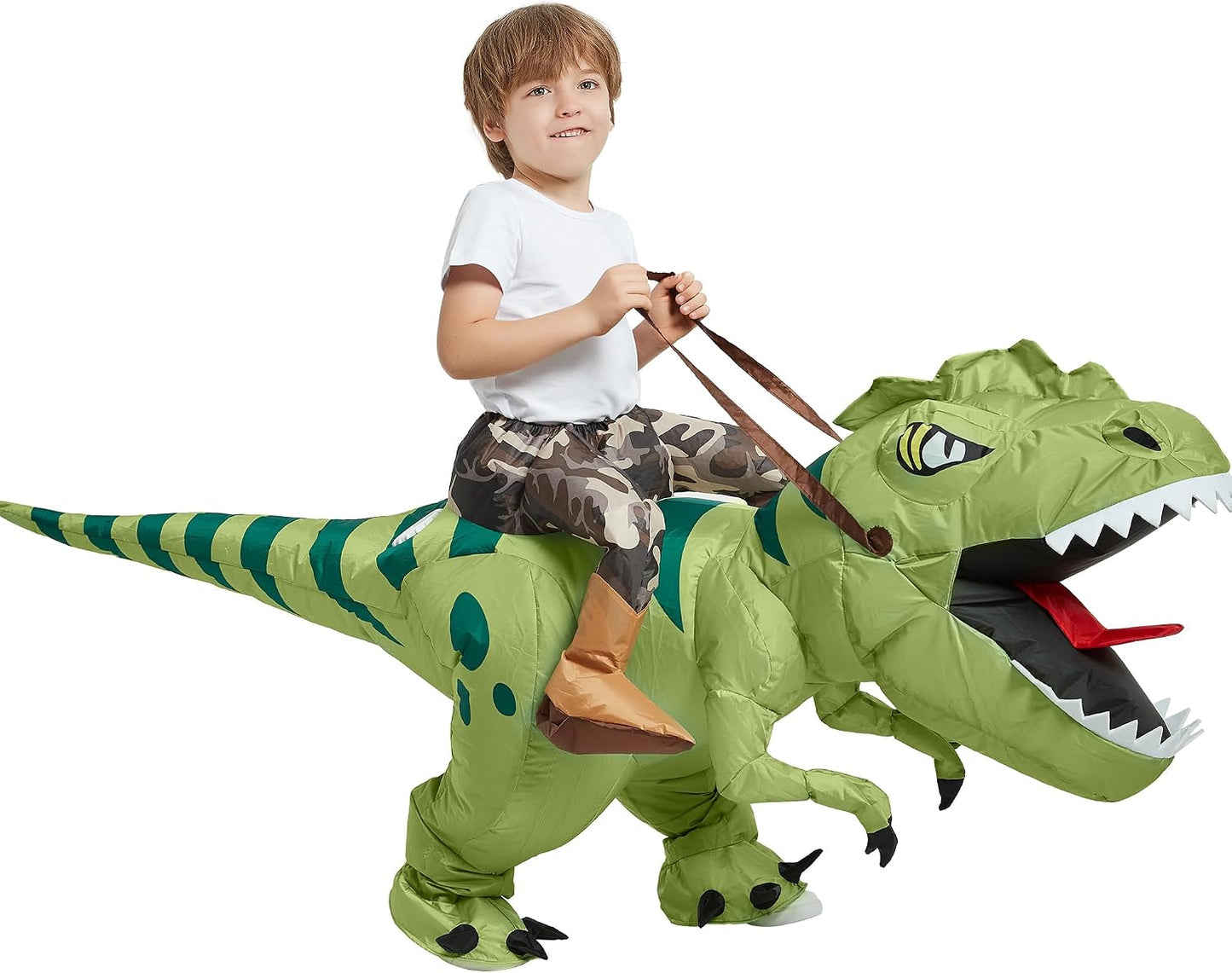 Ventayo – Inflatable T-Rex Costume for Kids with Easy Inflate Design | Fun Halloween Adventure