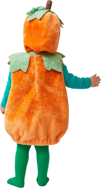 Baby Pumpkin Costume with Green Leaves - Toddler Halloween Outfit – Ventayo